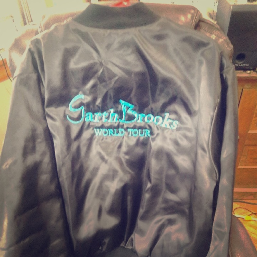 “Garth Brooks World Tour” Satin Bomber